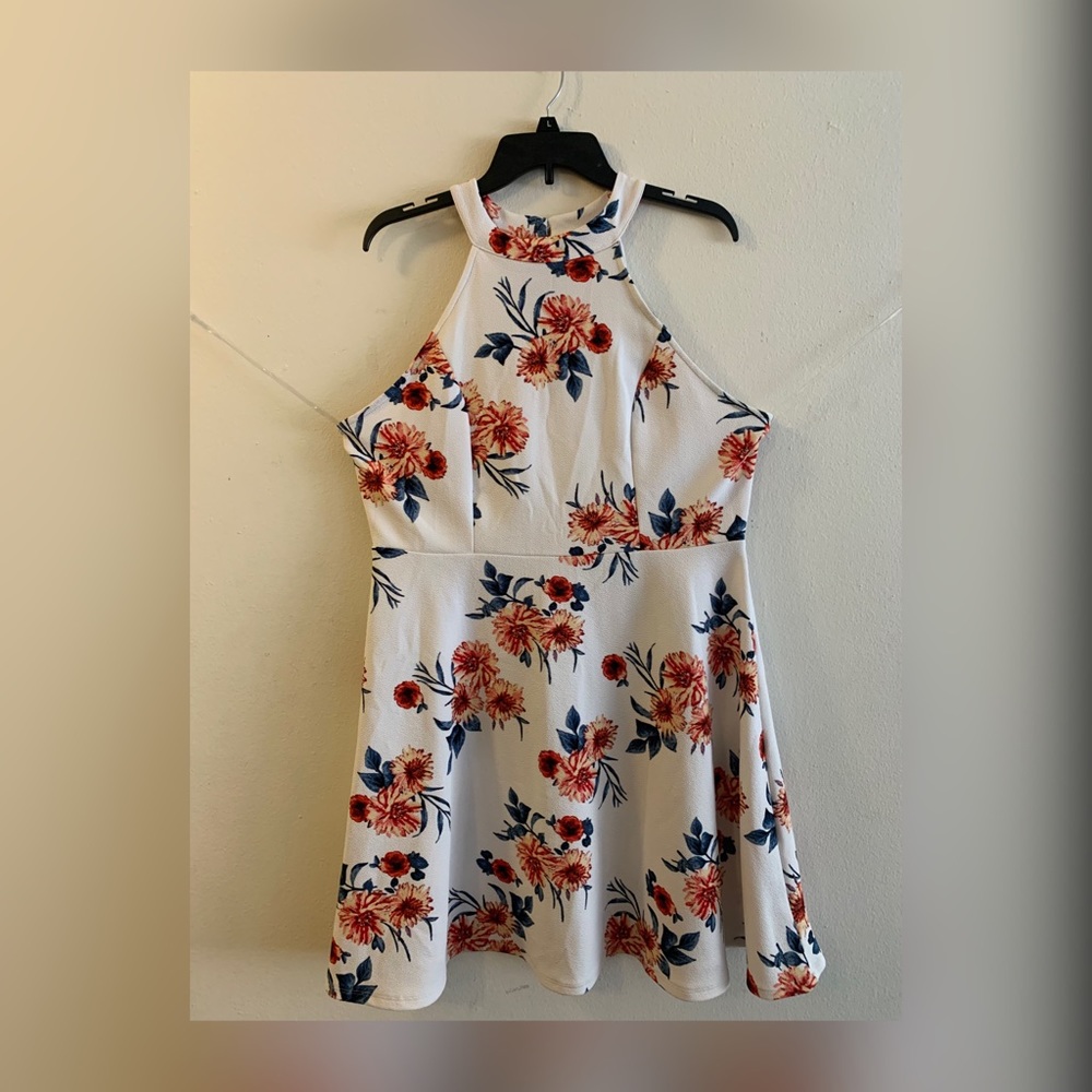 Cream/floral No Boundaries dress size 2X